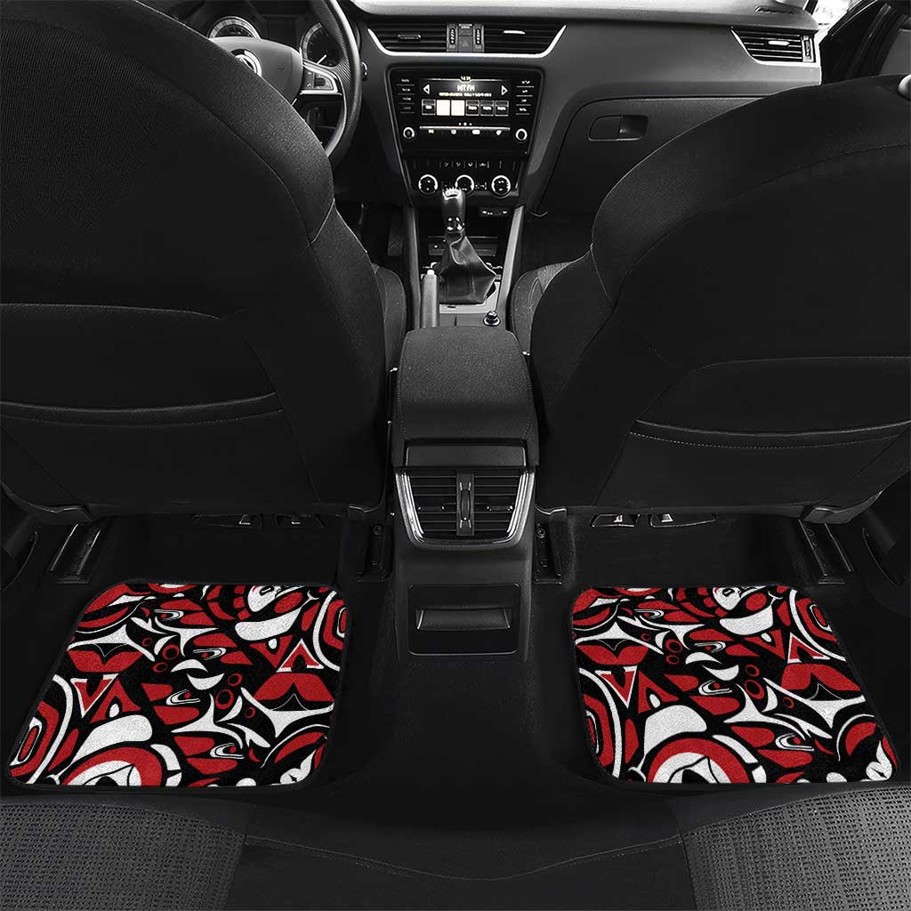 Canada Car Mats Haida Art-Inspired Pattern Design