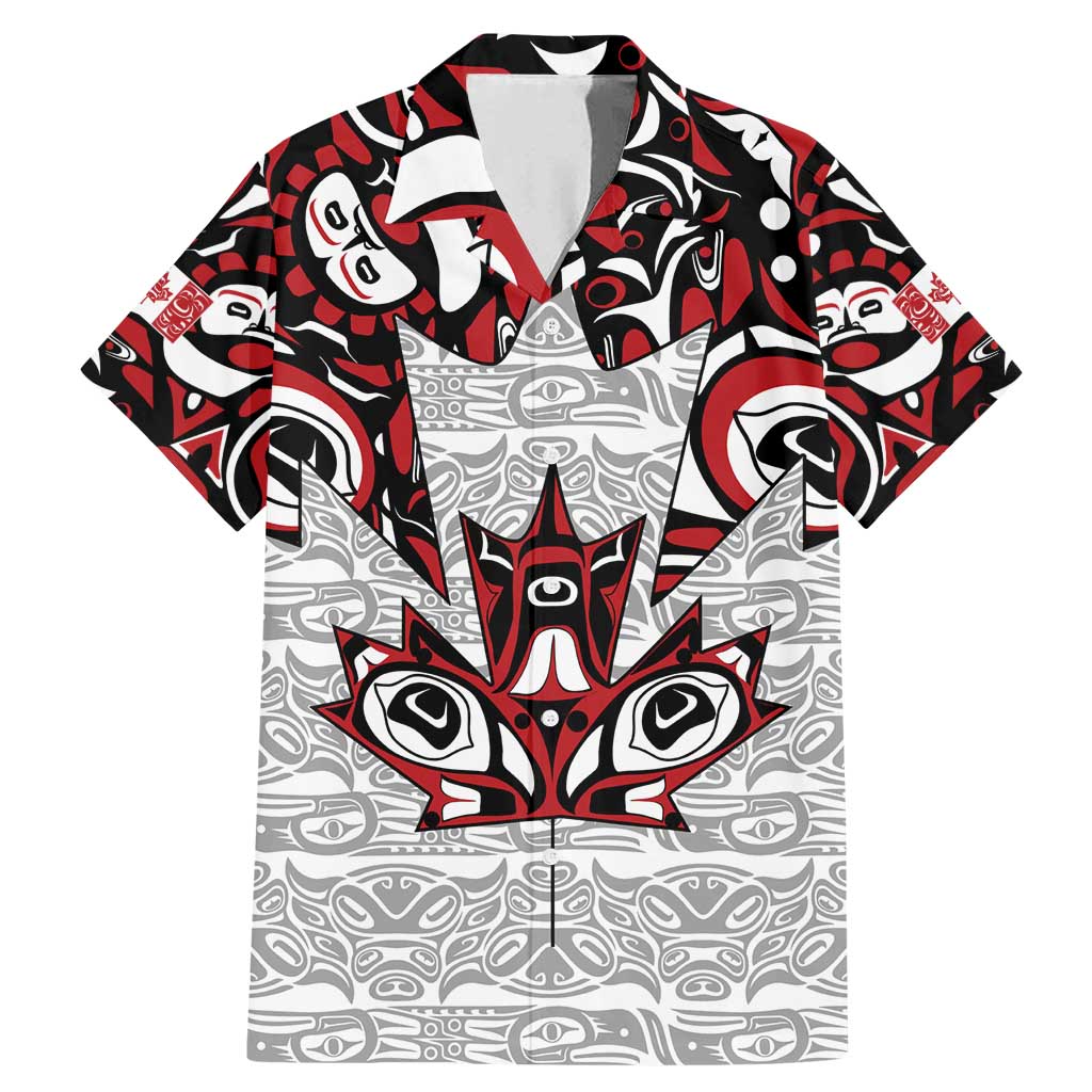 Canada Family Matching Mermaid Dress and Hawaiian Shirt Haida Art-Inspired Pattern Design