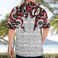 Canada Hawaiian Shirt Haida Art-Inspired Pattern Design