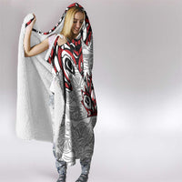 Canada Hooded Blanket Haida Art-Inspired Pattern Design