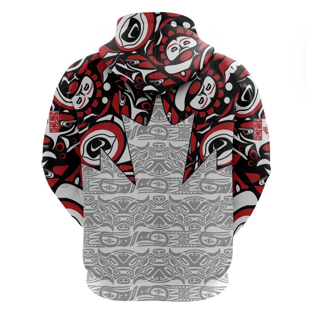 Canada Hoodie Haida Art-Inspired Pattern Design