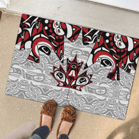 Canada Rubber Doormat Haida Art-Inspired Pattern Design