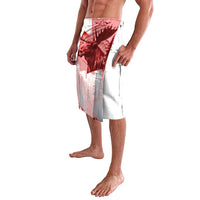 Canada Flag Lavalava Caribou Design with National Symbol