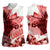 Canada Flag Women Sleeveless Polo Shirt Caribou Design with National Symbol