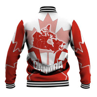 Canada Flag Baseball Jacket National Map & Symbolic Design