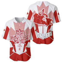 Canada Flag Baseball Jersey National Map & Symbolic Design