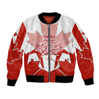 Canada Flag Bomber Jacket National Map & Symbolic Design