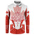 Canada Flag Button Sweatshirt National Map & Symbolic Design
