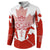 Canada Flag Button Sweatshirt National Map & Symbolic Design
