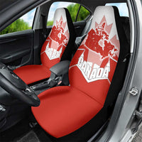 Canada Flag Car Seat Cover National Map & Symbolic Design