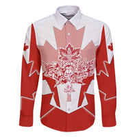 Canada Flag Family Matching Short Sleeve Bodycon Dress and Hawaiian Shirt National Map & Symbolic Design