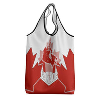 Canada Flag Grocery Bag National Map & Symbolic Design