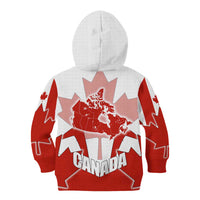 Canada Flag Kid Hoodie National Map & Symbolic Design