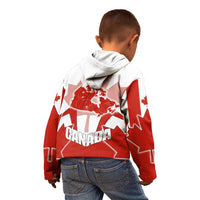 Canada Flag Kid Hoodie National Map & Symbolic Design