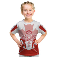 Canada Flag Kid T Shirt National Map & Symbolic Design