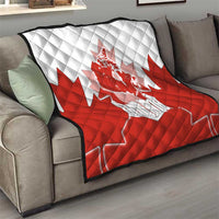 Canada Flag Quilt National Map & Symbolic Design
