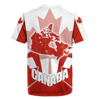 Canada Flag Rugby Jersey National Map & Symbolic Design