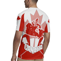 Canada Flag Rugby Jersey National Map & Symbolic Design
