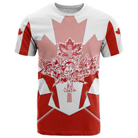 Canada Flag T Shirt National Map & Symbolic Design