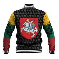 Lithuania Map Combined with National Coat of Arms Baseball Jacket Patriotic Design