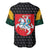 Lithuania Map Combined with National Coat of Arms Baseball Jersey Patriotic Design