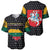 Lithuania Map Combined with National Coat of Arms Baseball Jersey Patriotic Design