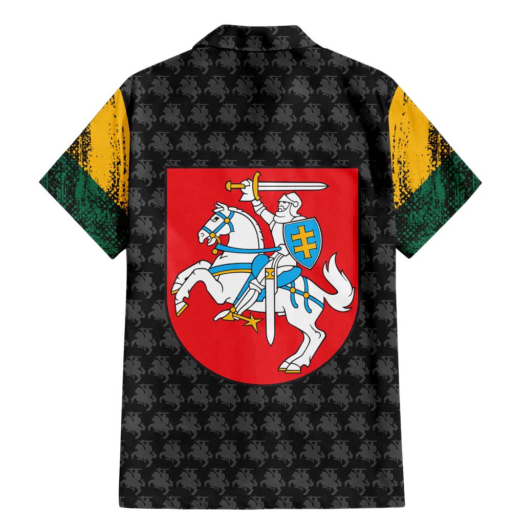 Lithuania Map Combined with National Coat of Arms Family Matching Mermaid Dress and Hawaiian Shirt Patriotic Design