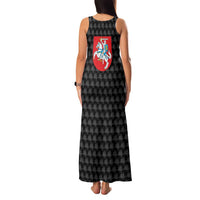 Lithuania Map Combined with National Coat of Arms Family Matching Tank Maxi Dress and Hawaiian Shirt Patriotic Design