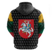 Lithuania Map Combined with National Coat of Arms Hoodie Patriotic Design