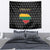Lithuania Map Combined with National Coat of Arms Tapestry Patriotic Design