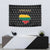 Lithuania Map Combined with National Coat of Arms Tapestry Patriotic Design