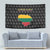 Lithuania Map Combined with National Coat of Arms Tapestry Patriotic Design