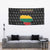 Lithuania Map Combined with National Coat of Arms Tapestry Patriotic Design