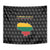 Lithuania Map Combined with National Coat of Arms Tapestry Patriotic Design