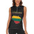 Lithuania Map Combined with National Coat of Arms Women Sleeveless Polo Shirt Patriotic Design
