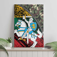 Lithuania's National Emblem Canvas Wall Art with Military Motifs - Army-Inspired Design