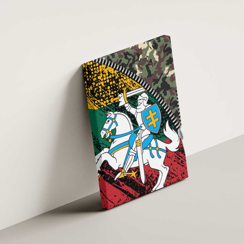 Lithuania's National Emblem Canvas Wall Art with Military Motifs - Army-Inspired Design