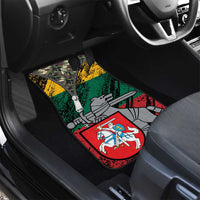 Lithuania's National Emblem Car Mats with Military Motifs - Army-Inspired Design