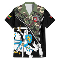 Lithuania's National Emblem Family Matching Mermaid Dress and Hawaiian Shirt with Military Motifs - Army-Inspired Design