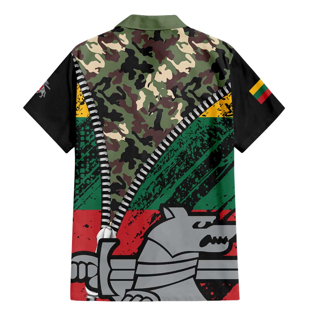 Lithuania's National Emblem Family Matching Mermaid Dress and Hawaiian Shirt with Military Motifs - Army-Inspired Design