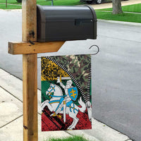 Lithuania's National Emblem Garden Flag with Military Motifs - Army-Inspired Design