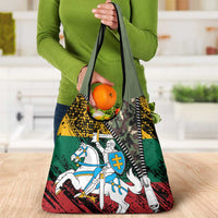 Lithuania's National Emblem Grocery Bag with Military Motifs - Army-Inspired Design