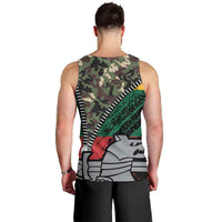 Lithuania's National Emblem Men Tank Top with Military Motifs - Army-Inspired Design