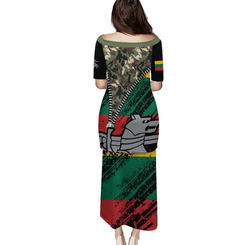 Lithuania's National Emblem Puletasi with Military Motifs - Army-Inspired Design