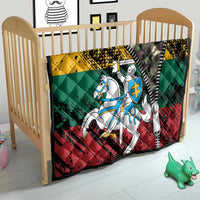 Lithuania's National Emblem Quilt with Military Motifs - Army-Inspired Design