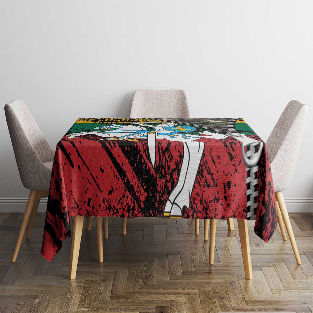 Lithuania's National Emblem Tablecloth with Military Motifs - Army-Inspired Design