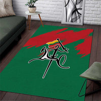 Lithuania Emblem Area Rug National Symbol with Traditional Patterns