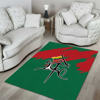 Lithuania Emblem Area Rug National Symbol with Traditional Patterns