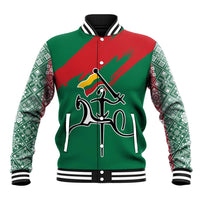 Lithuania Emblem Baseball Jacket National Symbol with Traditional Patterns