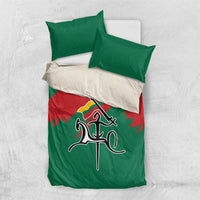 Lithuania Emblem Bedding Set National Symbol with Traditional Patterns